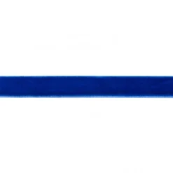Samtband blau Meterware Breite: 15mm 100% Polyester