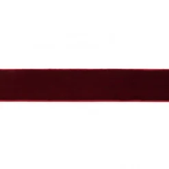 Samtband bordeaux rot Meterware Breite: 25mm 100% Polyester