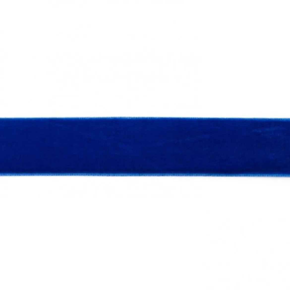 Samtband kobaltblau Meterware Breite: 25mm 100% Polyester