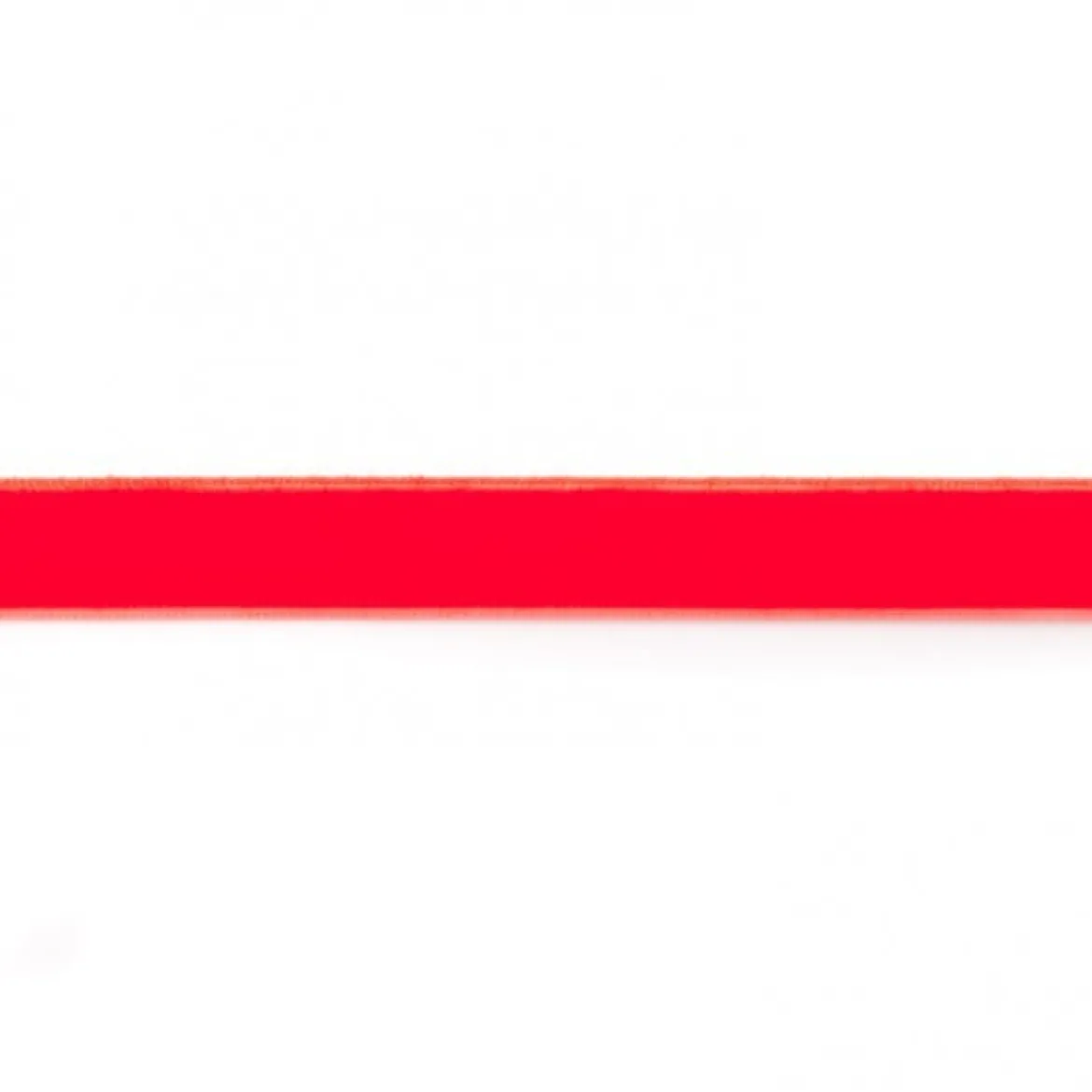 Samtband neon rotorange Meterware Breite: 15mm 100% Polyester