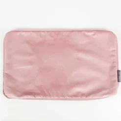 Samtkissen LeVelvet mit Kederumrandung und Federfüllung rosa 30x50cm von SCHÖNER LEBEN.