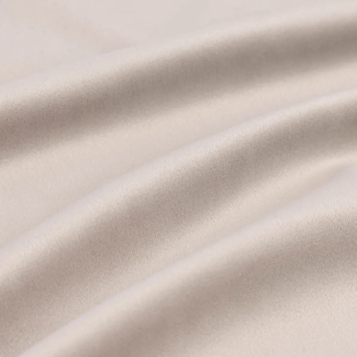 Samtstoff Dekostoff Velvet Samt einfarbig beige grau 1,4m