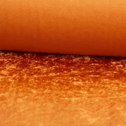 Samtstoff Kreativstoff Pannesamt einfarbig cognac-braun 1,45m Breite
