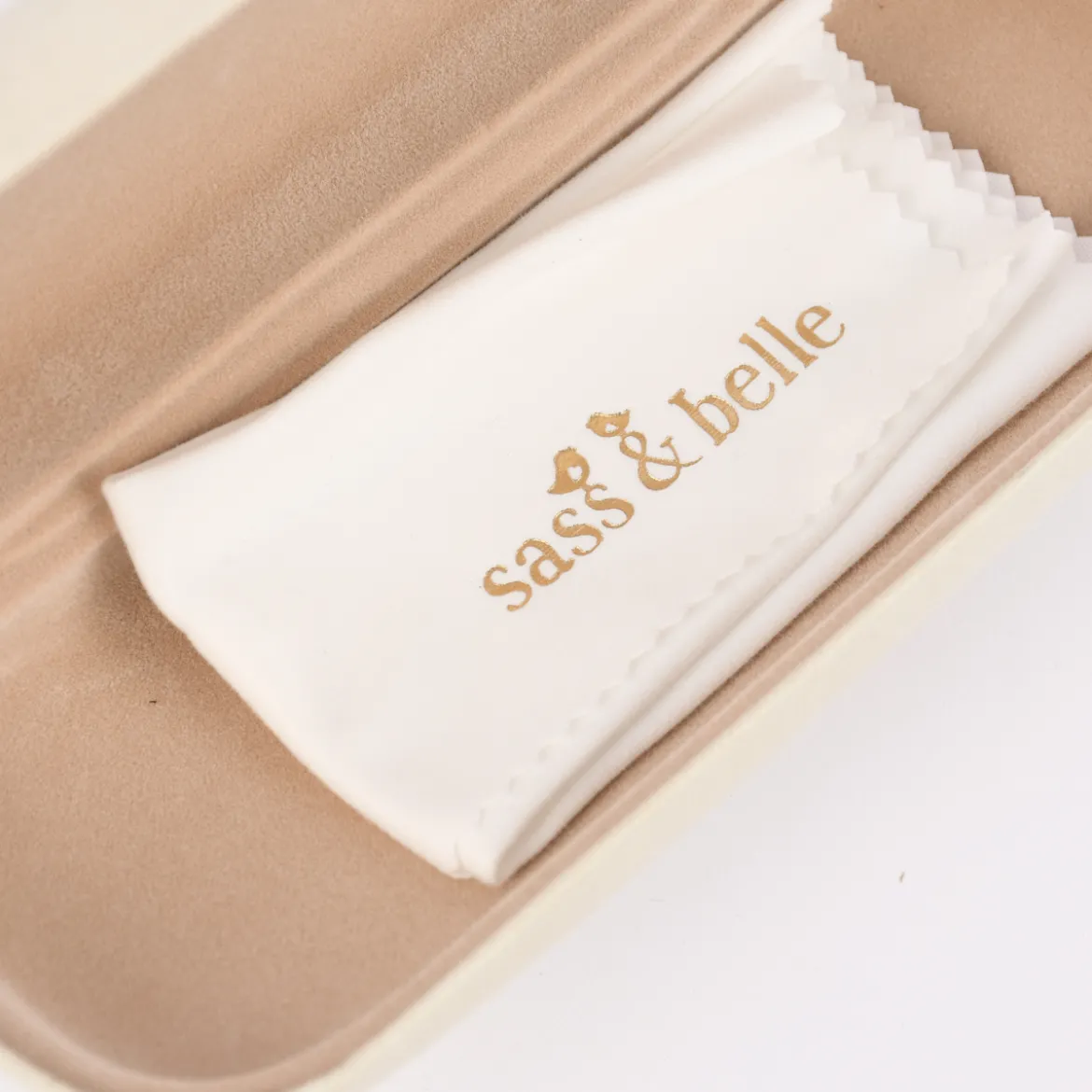 Sass & Belle Brillenetui Fuchs beige bunt 16,5x6,5x3cm