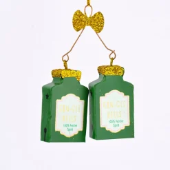 Sass & Belle Dekohänger Christmas Cheer Gin-Gle Bells grün gold 6,5x10cm