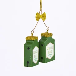 Sass & Belle Dekohänger Christmas Cheer Gin-Gle Bells grün gold 6,5x10cm
