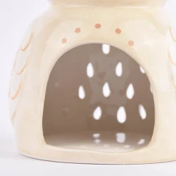 Sass & Belle Duftlampe Eule Olivia Dolomite creme weiß braun 10,5x13,5cm