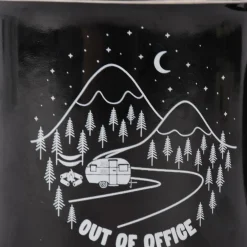 Sass & Belle Emaille Tasse Out of Office schwarz weiß 250ml