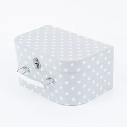 Sass & Belle Kinder-Kochset im Spielzeugkoffer Sterne 7-teilig grau 24,5x16x12cm