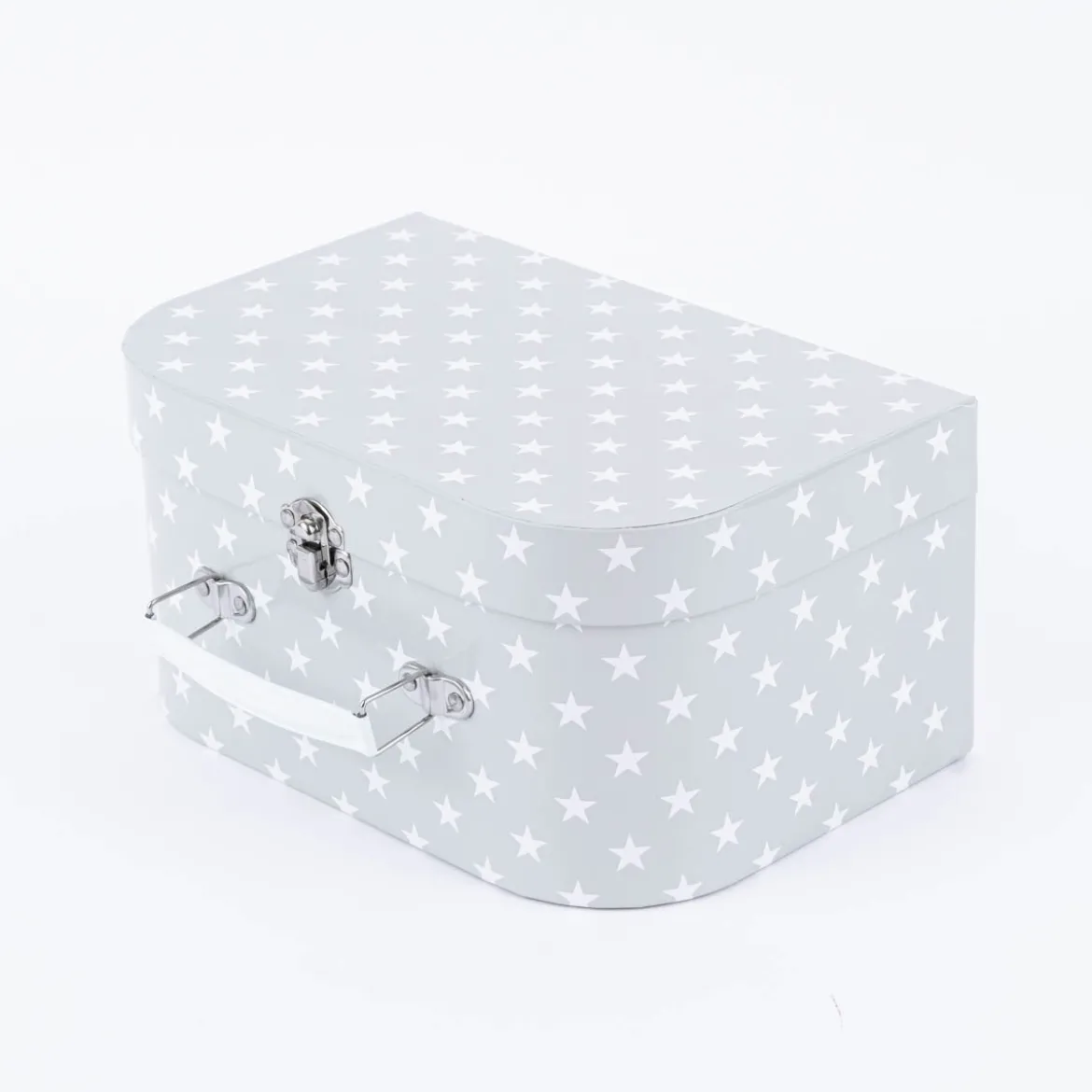 Sass & Belle Kinder-Kochset im Spielzeugkoffer Sterne 7-teilig grau 24,5x16x12cm