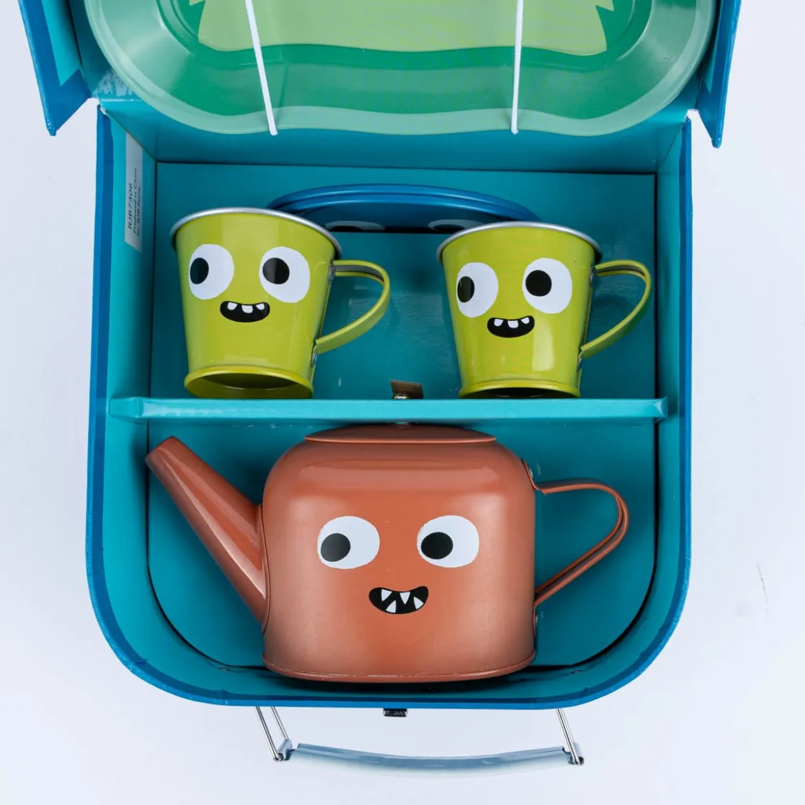 Sass & Belle Kinder-Teeset Monster blau bunt 7-teilig 17,5x17,5x9,5cm