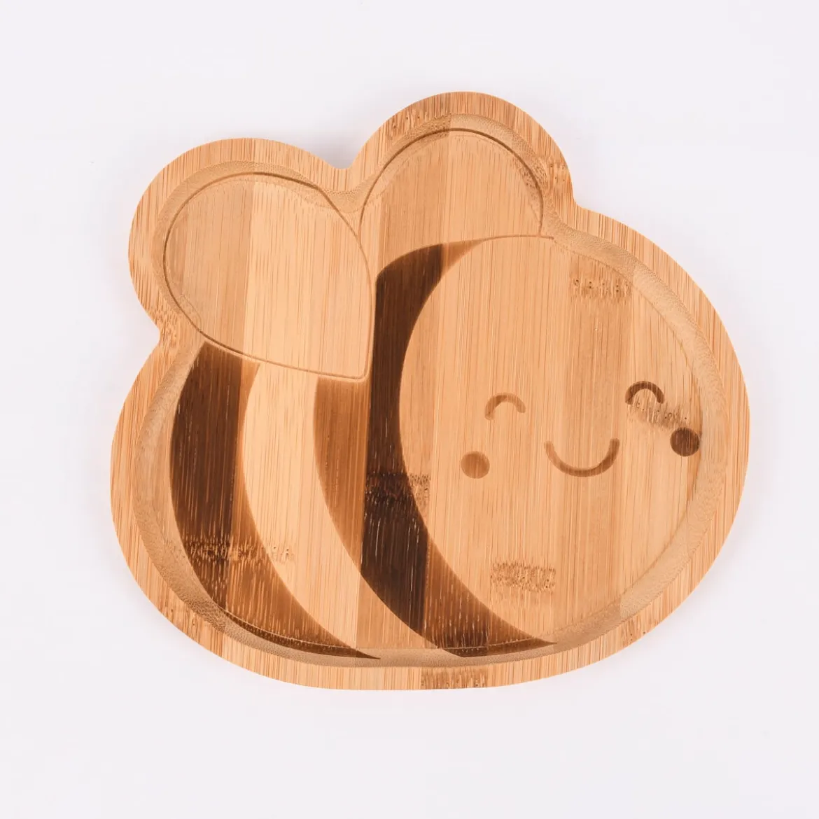 Sass & Belle Kinder Teller Biene Bambus 20,5x16cm