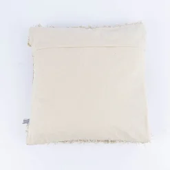 Sass & Belle Kissenhülle mit Fransen Raute Tufted beige orange ocker 40x40cm