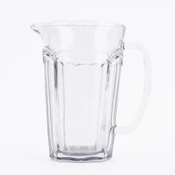 Sass & Belle Krug Glas Punkte grau transparent 20x18cm
