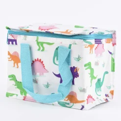 Sass & Belle Mini Kühltasche Dinosaurier weiß bunt 21x13x16cm
