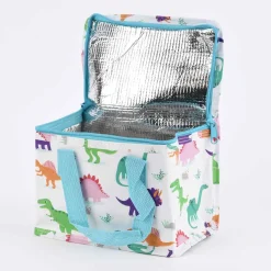 Sass & Belle Mini Kühltasche Dinosaurier weiß bunt 21x13x16cm