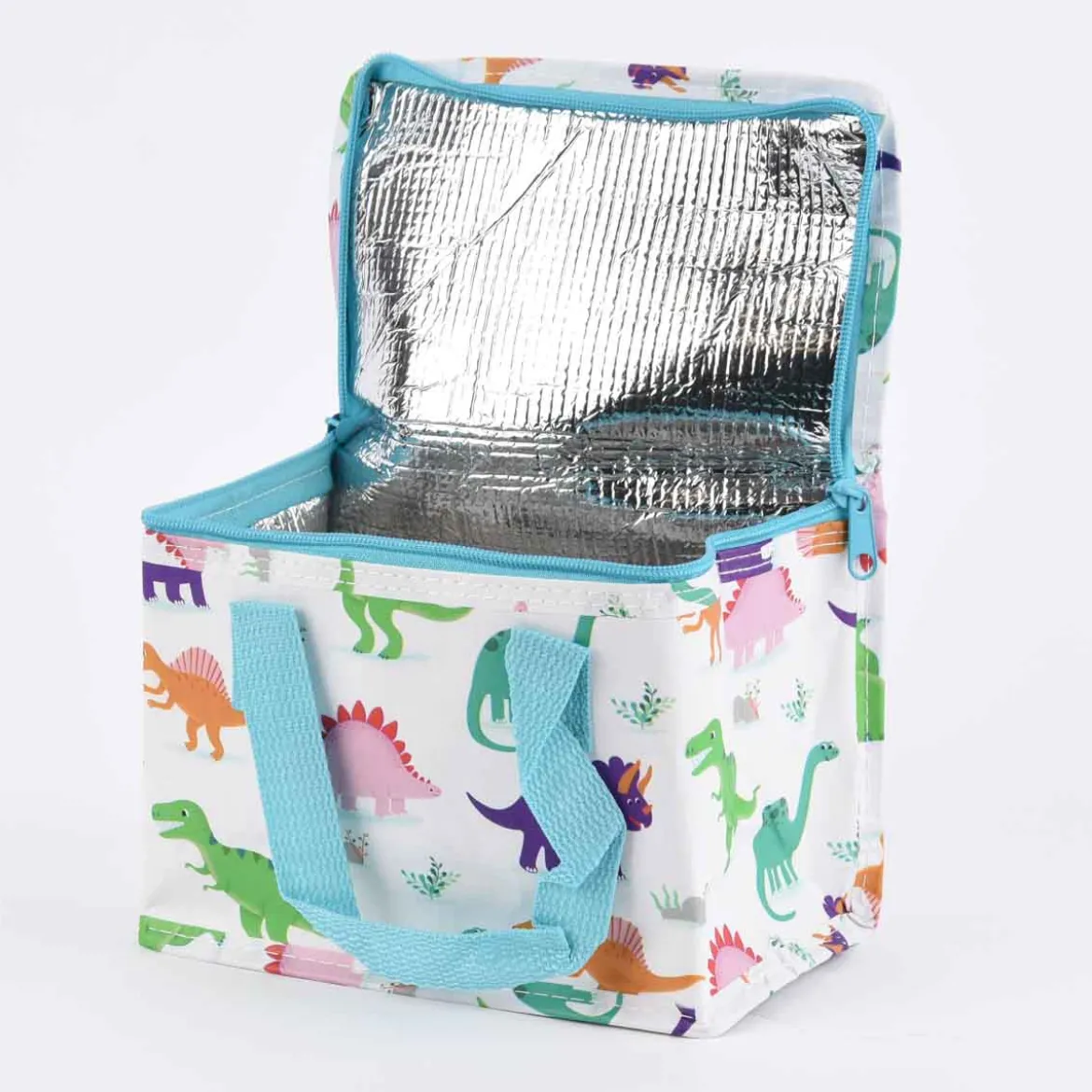 Sass & Belle Mini Kühltasche Dinosaurier weiß bunt 21x13x16cm