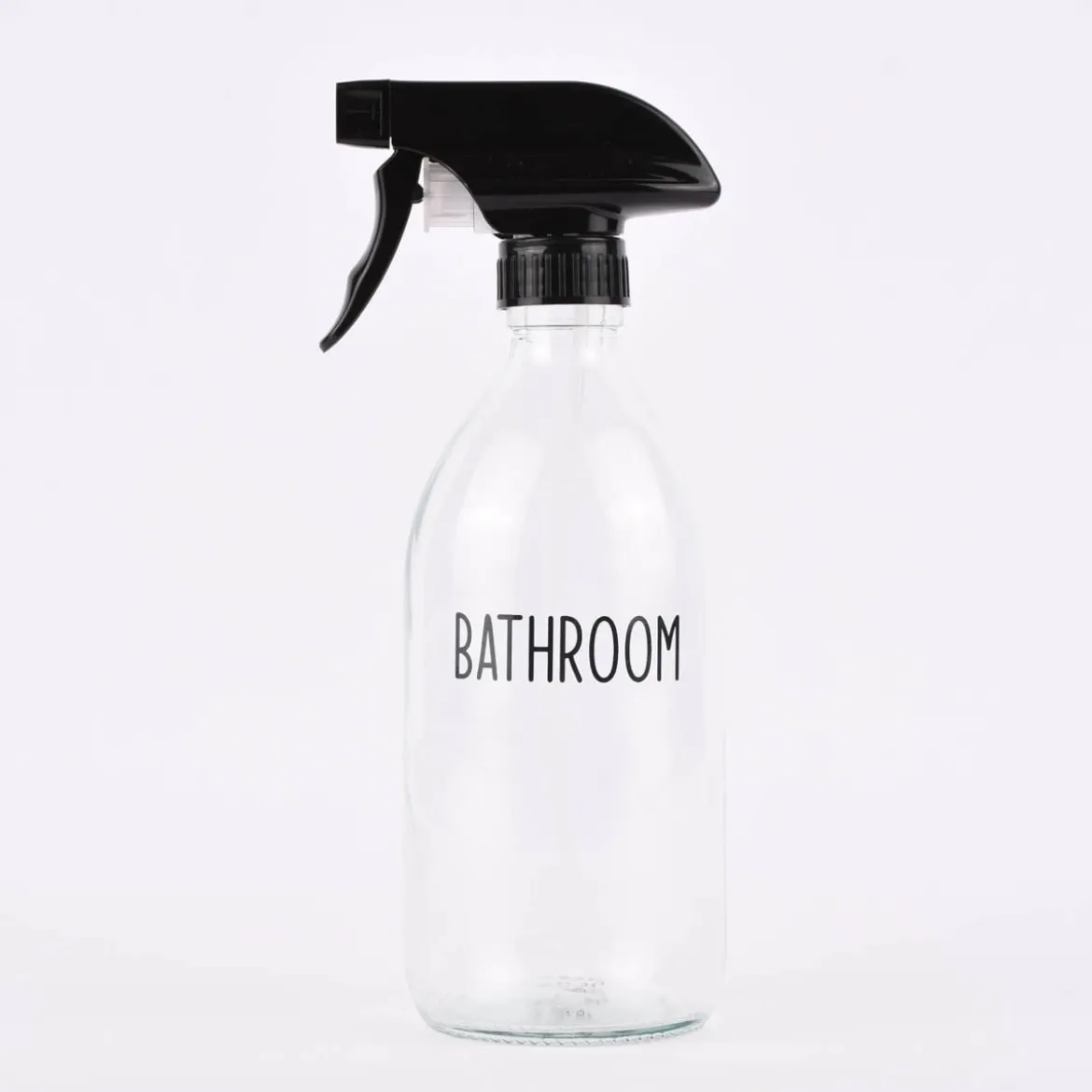 Sass & Belle Sprühflasche mit Aufschrift Glas klar schwarz 9x22,5cm verschiedene Varianten