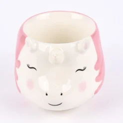 Sass & Belle Tasse Einhornlady mit rosa Haaren Porzellan 16x10x9,5cm