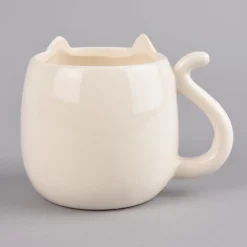 Sass & Belle Tasse Katze Ohren und Schwanz weiß 15x9x10cm