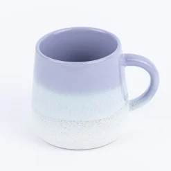 Sass & Belle Tasse Mojave glasiert Steinzeug lila weiß 350ml