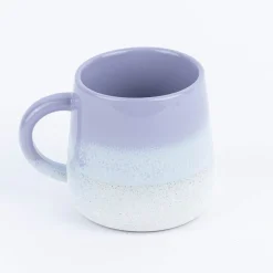 Sass & Belle Tasse Mojave glasiert Steinzeug lila weiß 350ml