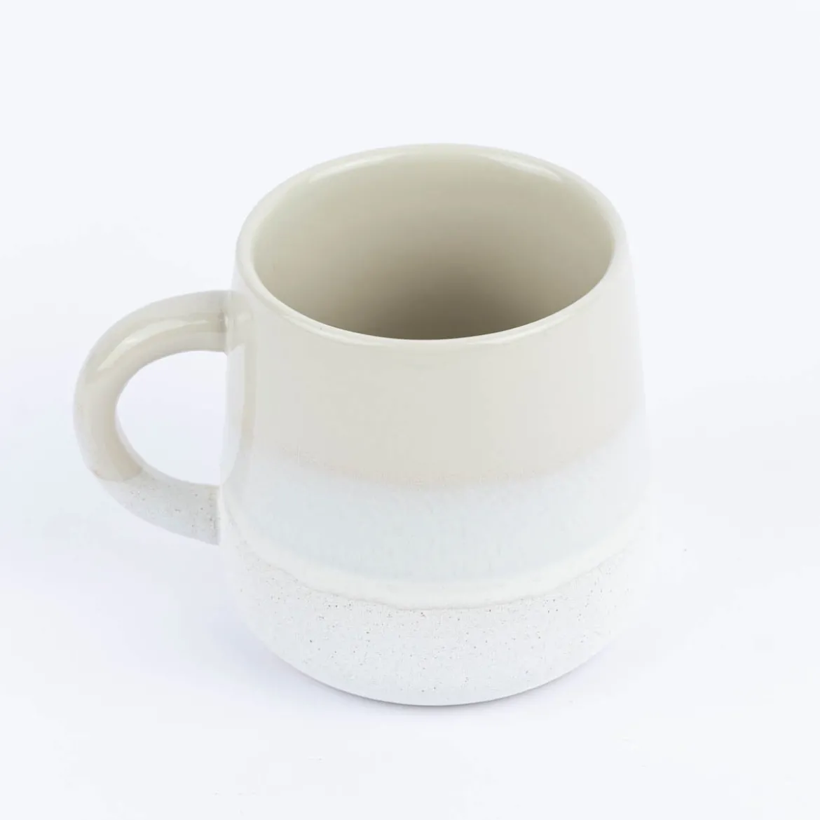 Sass & Belle Tasse Mojave glasiert Steinzeug beige weiß 350ml