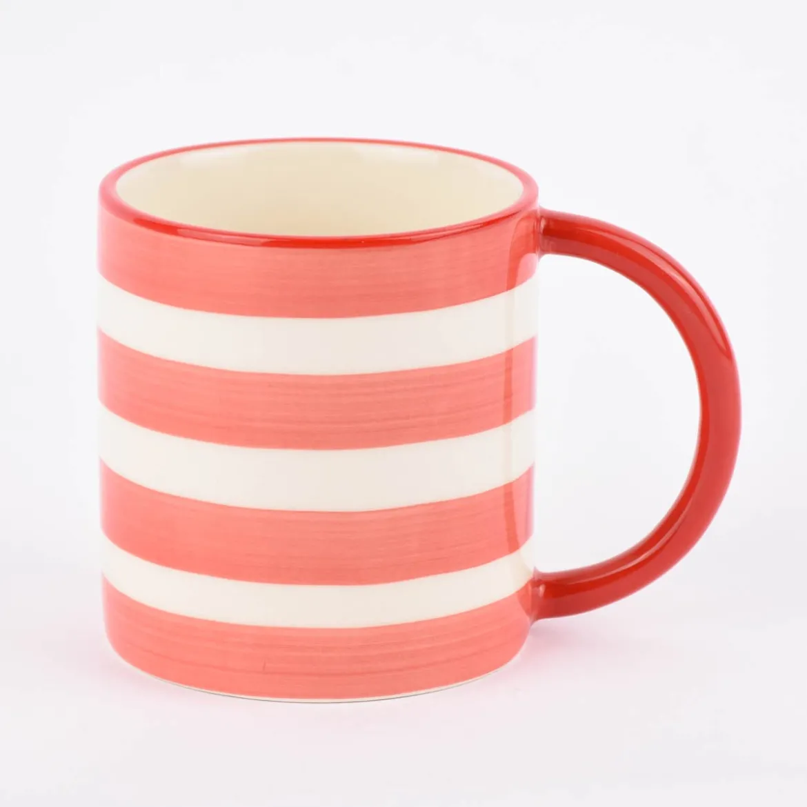 Sass & Belle Tasse Streifen My dog is my therapy rot weiß 300ml