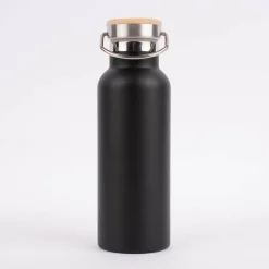 Sass & Belle Trinkflasche mit Schraubverschluss Out of Office Edelstahl schwarz weiß 500ml