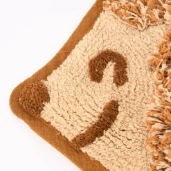 Sass & Belle Vorleger Igel ocker beige braun 56x50cm