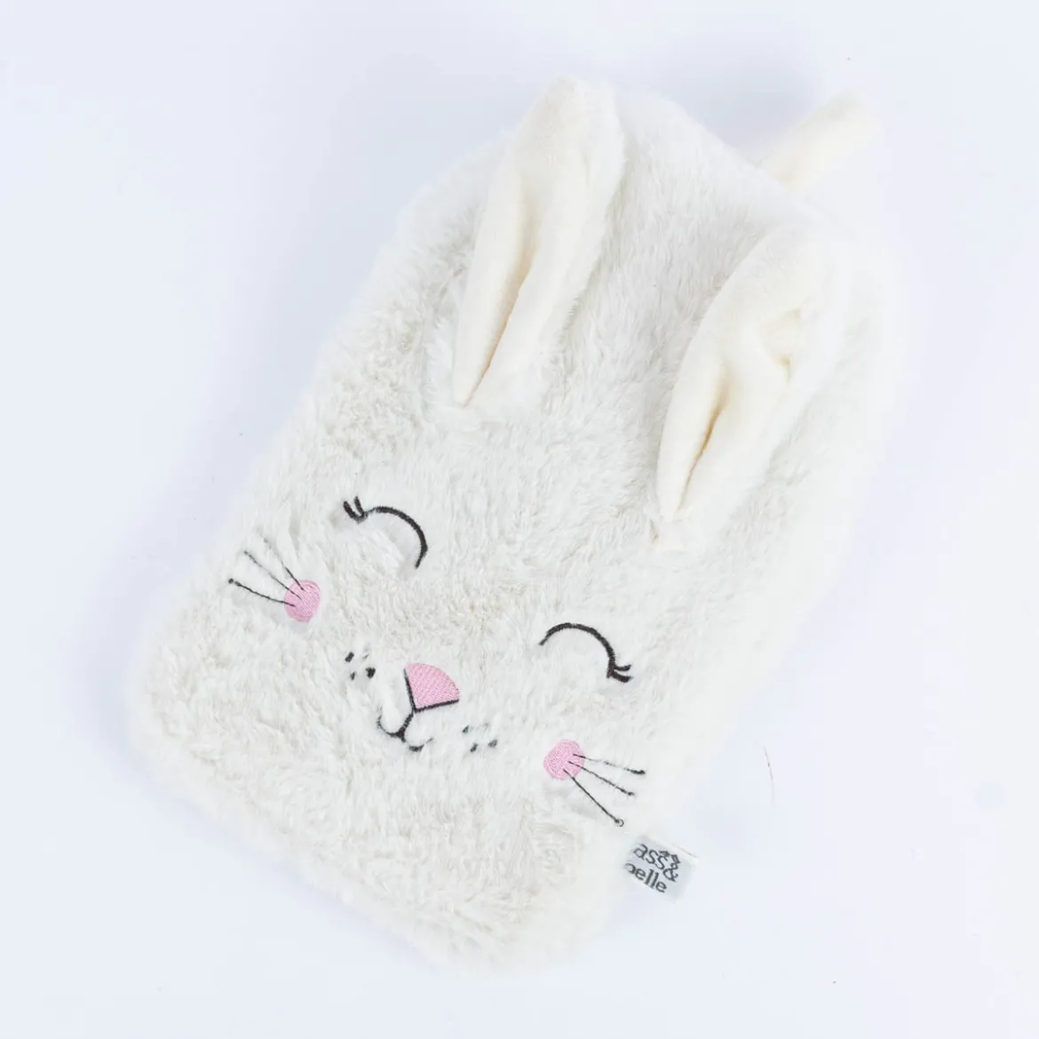 Sass & Belle Wärmflasche für Kinder Hase Plüsch weiß 27x17cm