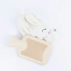 Sass & Belle Wärmflasche für Kinder Hase Plüsch weiß 27x17cm