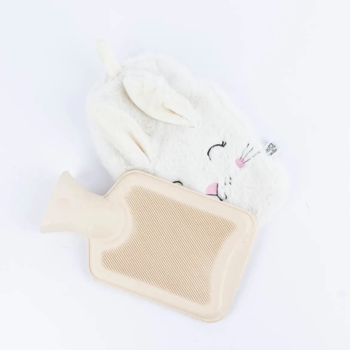 Sass & Belle Wärmflasche für Kinder Hase Plüsch weiß 27x17cm