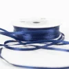 Satinband blau 3mm breit 1 Rolle mit 50m Dekoband & Geschenkband