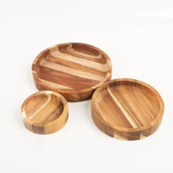 Schale aus Akazienholz FSC lebensmittelecht 10x3cm (DxH)