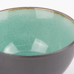 Schale Bowl klein reactive glaze reaktive Glasur türkis 12x6cm (DxH)
