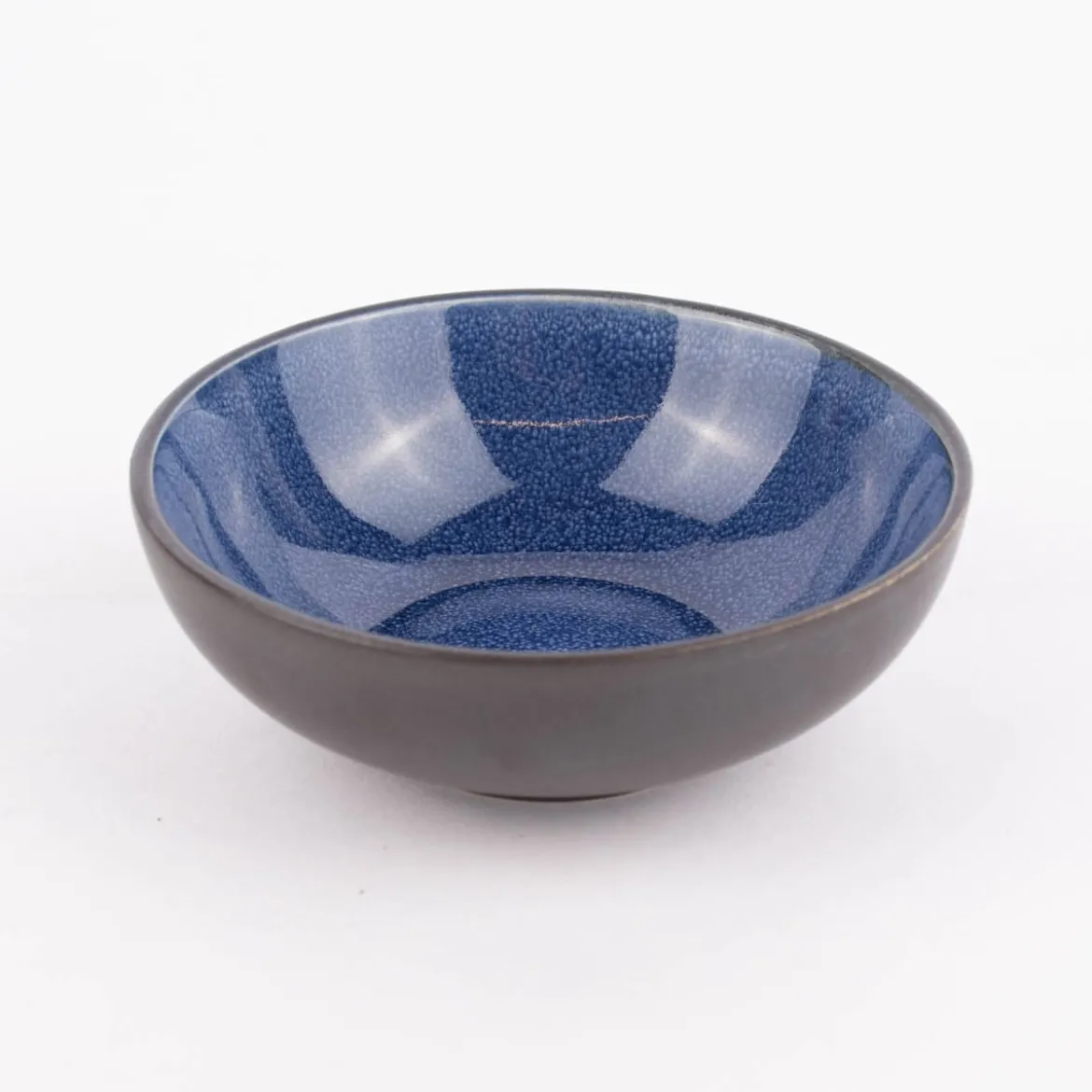 Schale Bowl mini reactive glaze reaktive Glasur dunkelblau 12x4cm (DxH)
