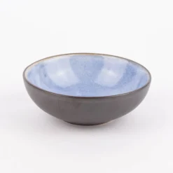 Schale Bowl mini reactive glaze reaktive Glasur blau 12x4cm (DxH)