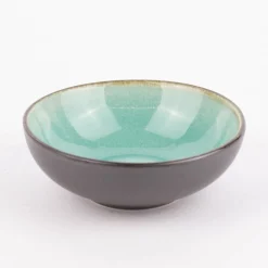 Schale Bowl mini reactive glaze reaktive Glasur türkis 12x4cm (DxH)