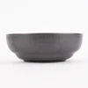 Schale Bowl mit gewelltem Rand reactive glaze reaktive Glasur hellgrau 17,5x6,5cm