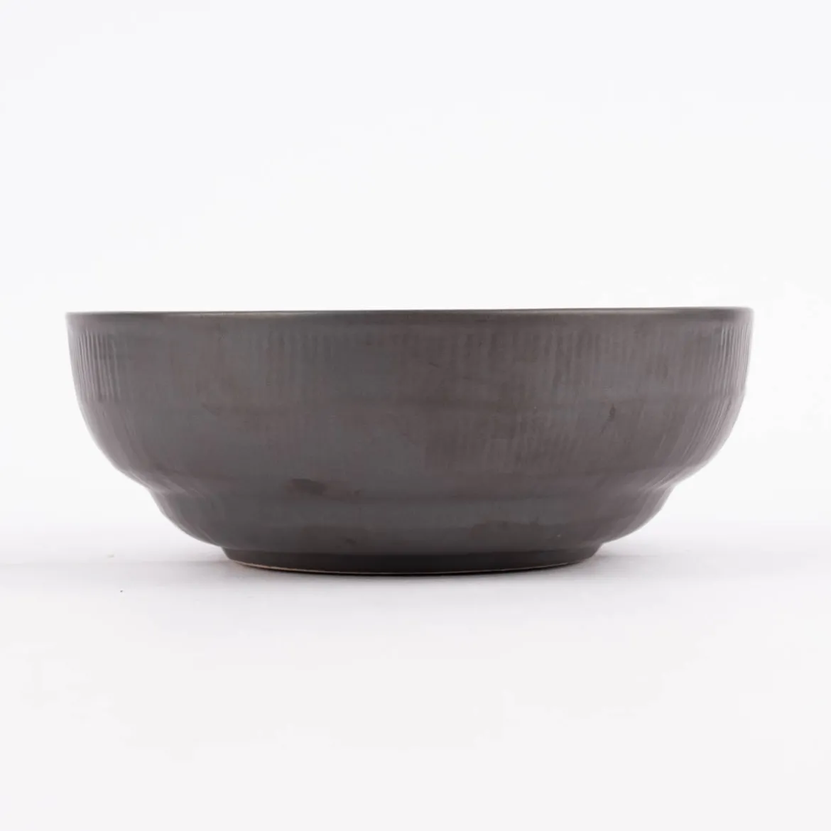 Schale Bowl mit gewelltem Rand reactive glaze reaktive Glasur blau 17,5x6,5cm