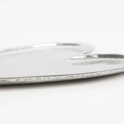 Schale Herz aus Aluminium lebensmittelecht handgearbeitet 18x30cm von Boltze