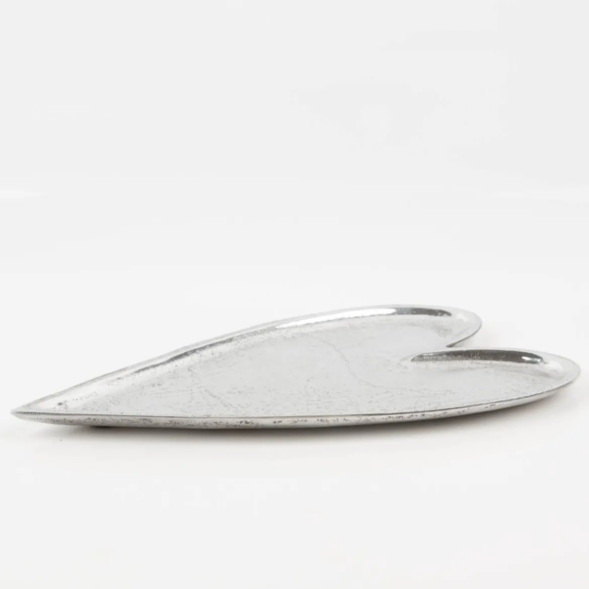 Schale Herz aus Aluminium lebensmittelecht handgearbeitet 18x30cm von Boltze