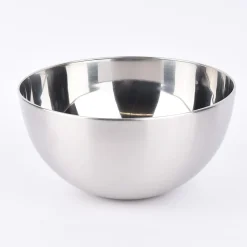 Schale Metall Edelstahloptik silberfarbig 23,5x12cm