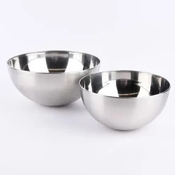 Schale Metall Edelstahloptik silberfarbig 28x14cm