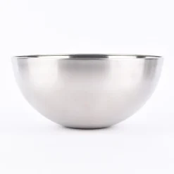 Schale Metall Edelstahloptik silberfarbig 28x14cm