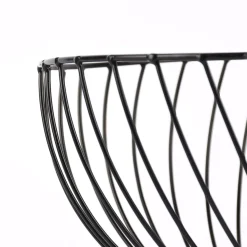 Schale Obstschale Dekoschale Metall Draht schwarz 25x13cm
