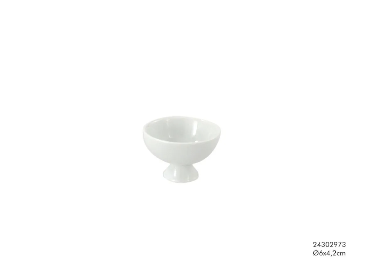 Schale Porzellan weiß klein 6x4,2cm