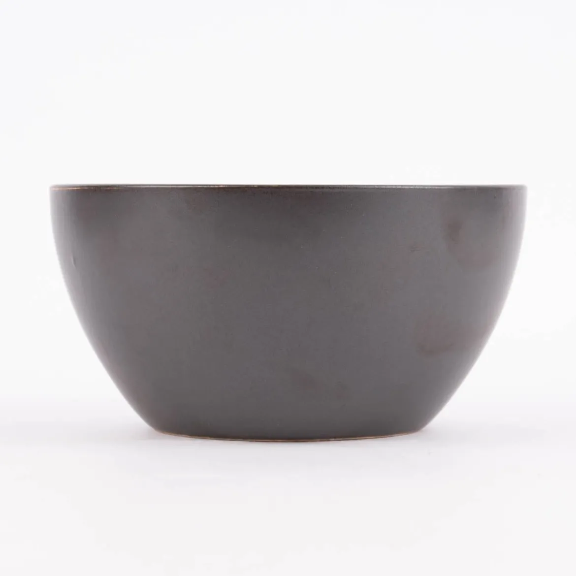 Schale reactive glaze reaktive Glasur schwarz hellgrau 14x7,5cm