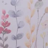 Scheibengardine mit Schlaufen Blumen Digitalprint weiß bunt 45x135cm (HxB)